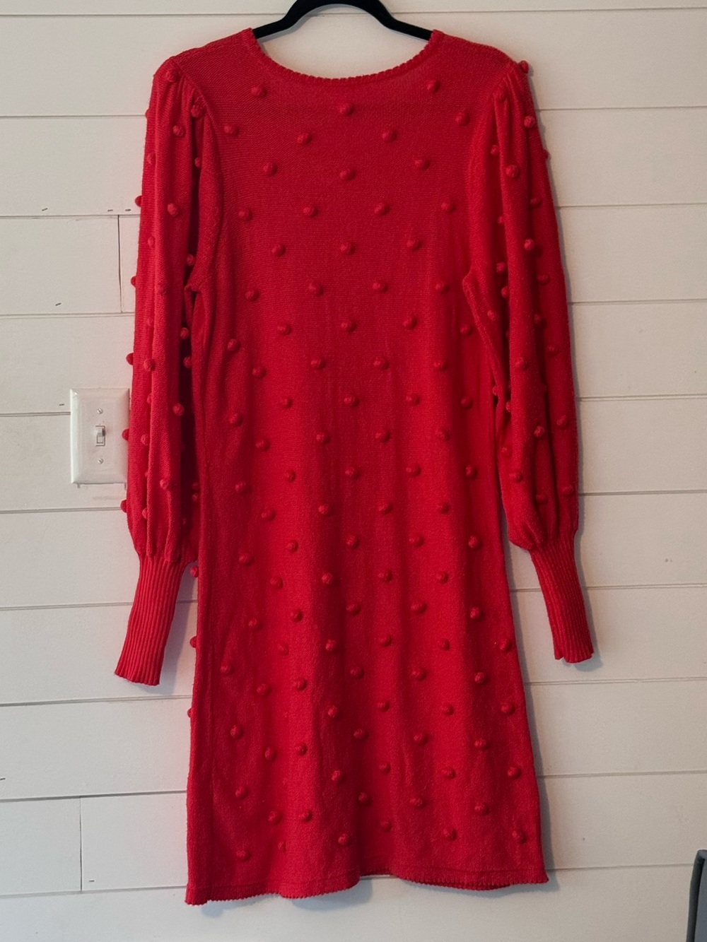 Lilly Pulitzer Red Kippa Pom-Pom Knit Sweater Dress - Picture 11 of 12